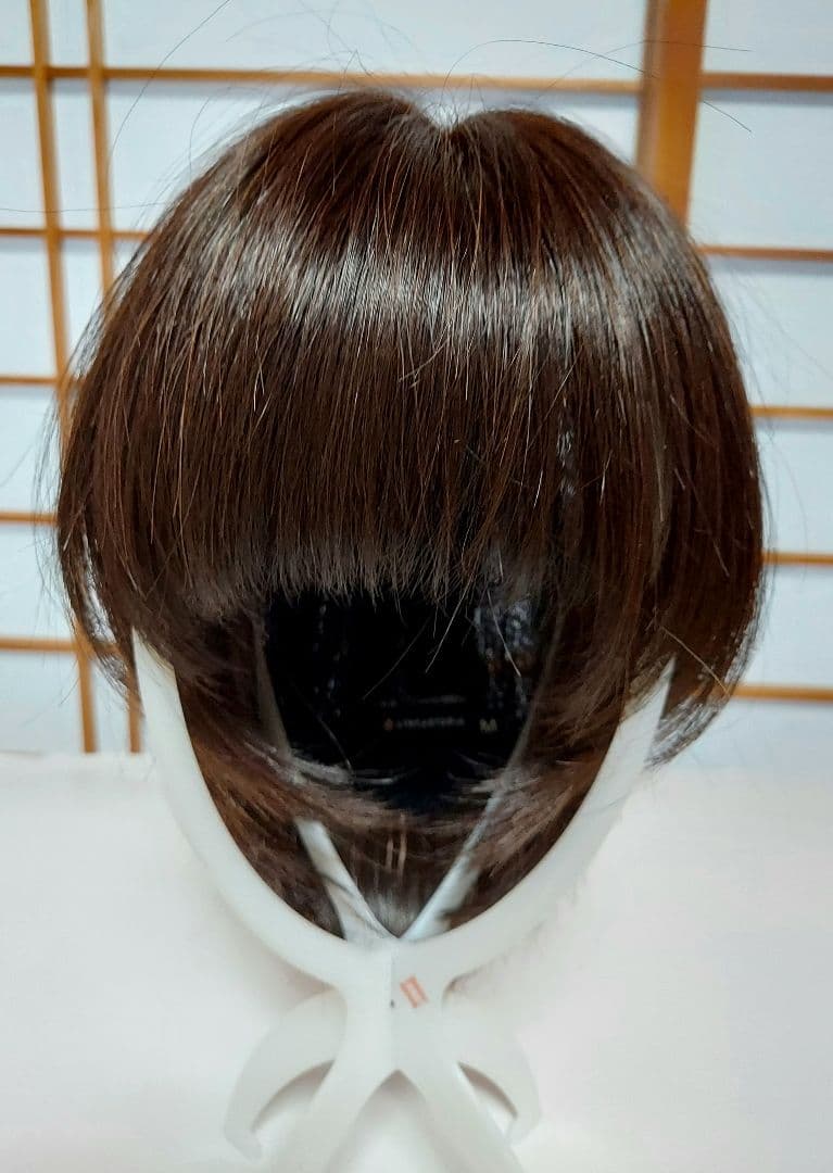 リネアストリア　天使のマニッシュショート　人毛mix　ダークブラウン