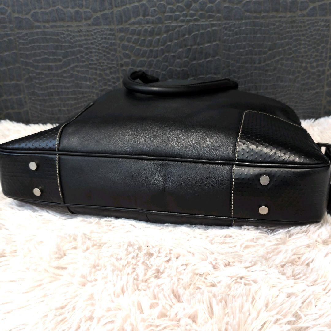 dunhill ダンヒル ビジネスバッグブリーフケース 本革 A4可 黒