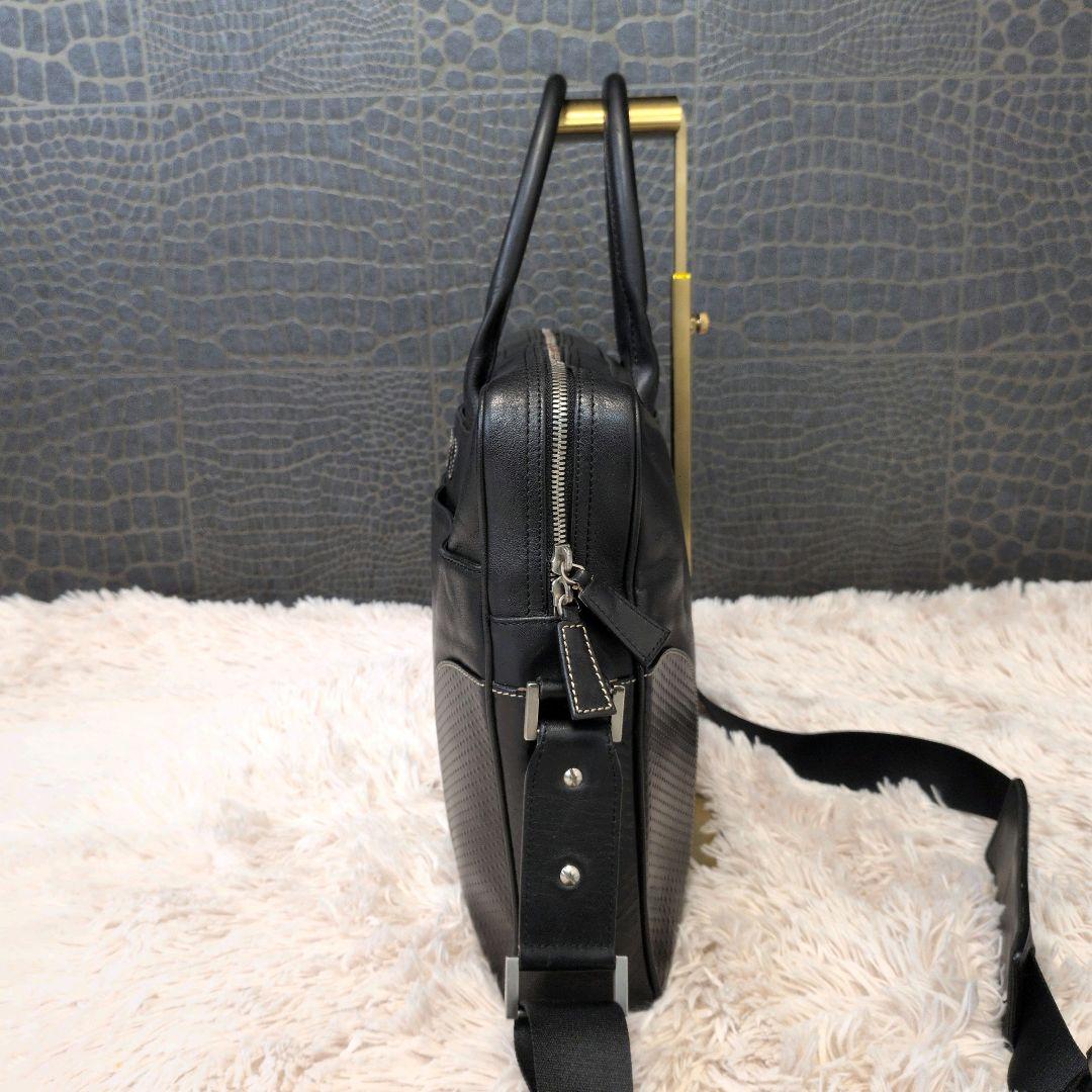 dunhill ダンヒル ビジネスバッグブリーフケース 本革 A4可 黒