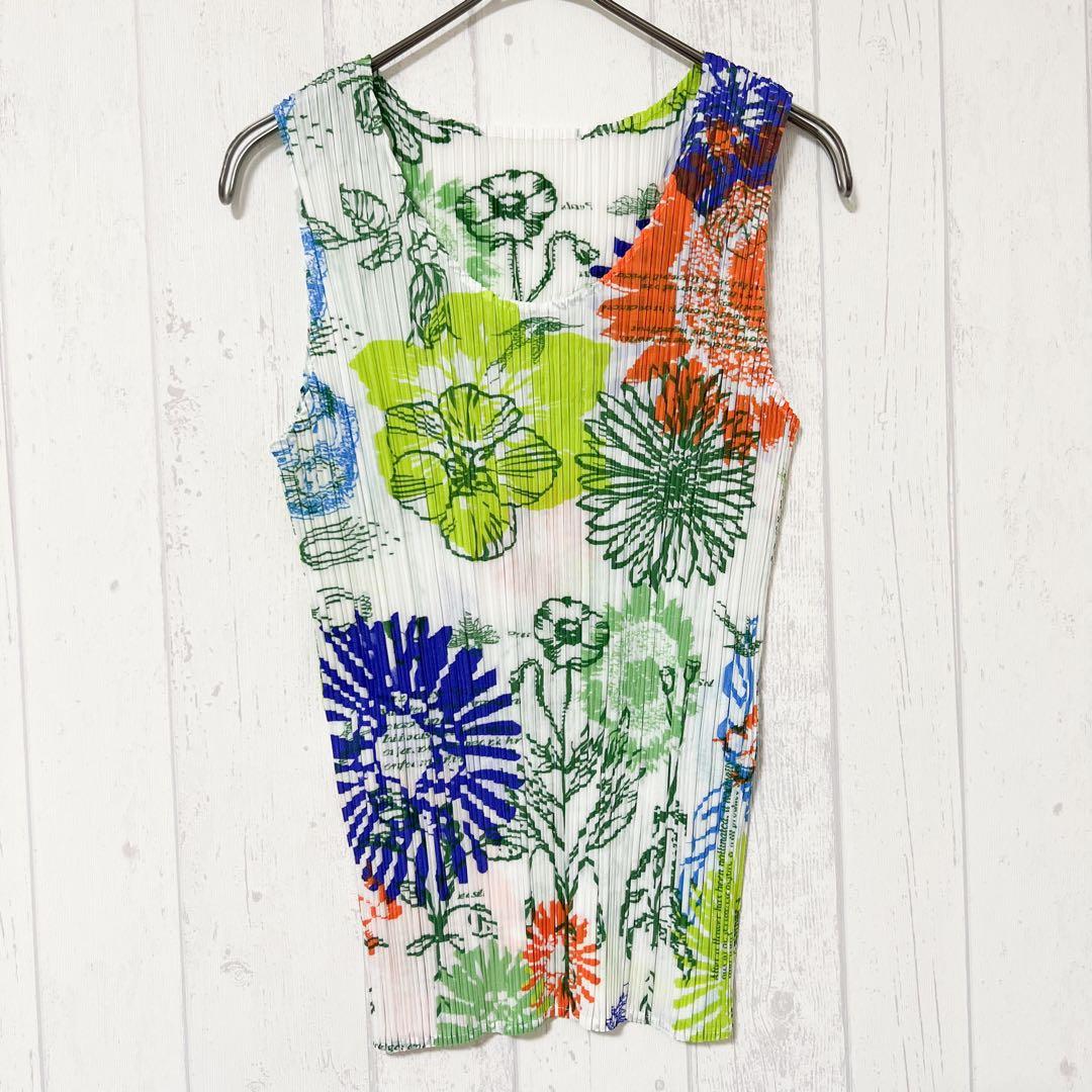 専用美品PLEATS PLEASE ISSEY MIYAKE 花柄 タンクトップ