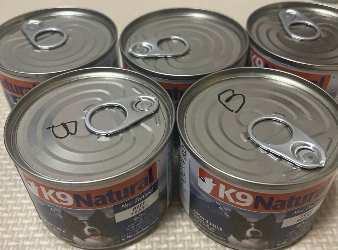K9 Natural ビーフ、ラム、チキン缶詰　各5缶　合計15缶