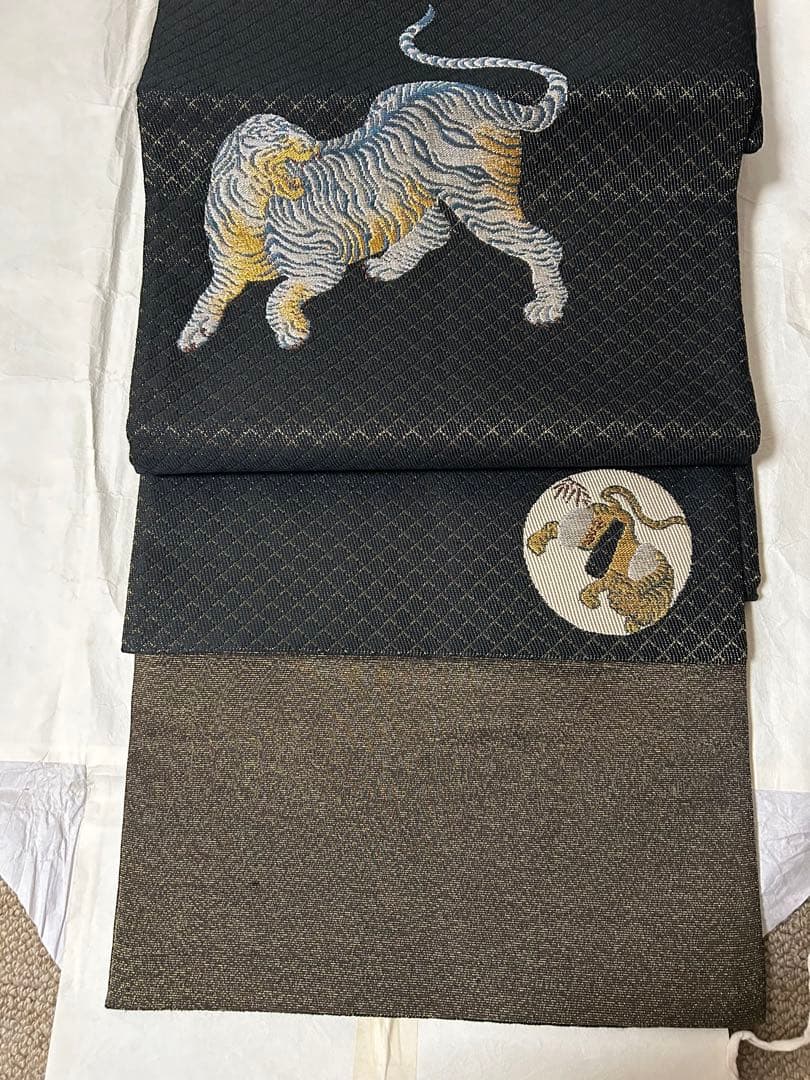 帯　正絹　虎