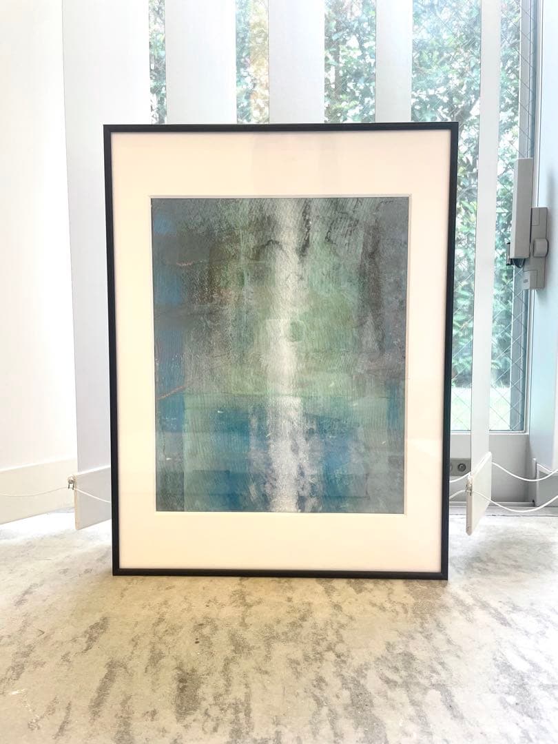 原画　抽象的　パステル画