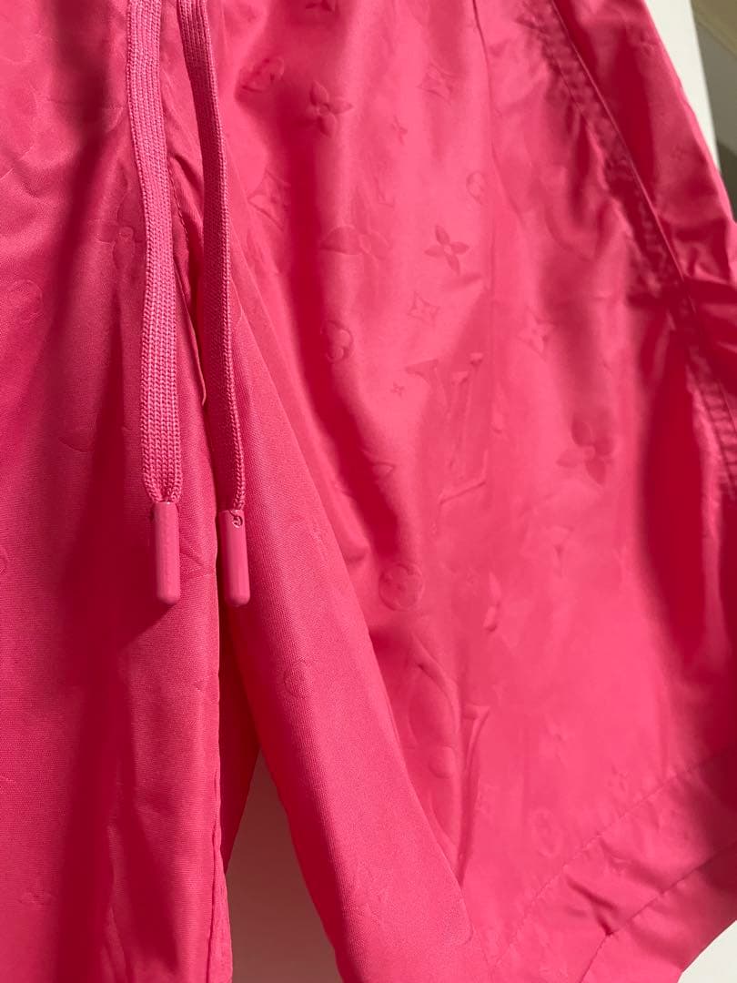 LOUIS VUITTON スイムショーツ モノグラム ジャカード ピンク