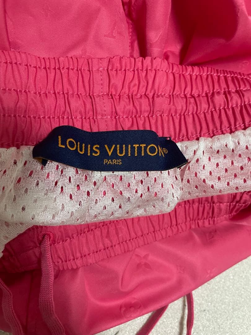 LOUIS VUITTON スイムショーツ モノグラム ジャカード ピンク