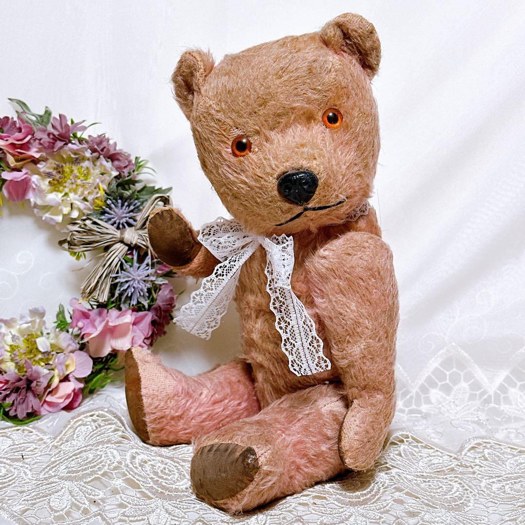 ❤️1950年代❤️しっかりピンクのチルターンベアCHILTERN アンティークベア