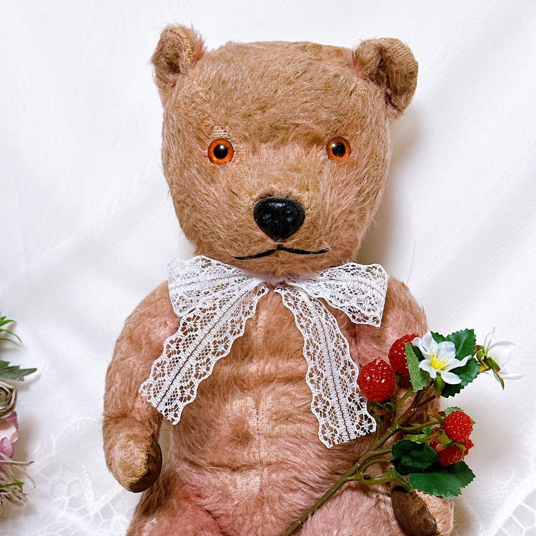 ❤️1950年代❤️しっかりピンクのチルターンベアCHILTERN アンティークベア