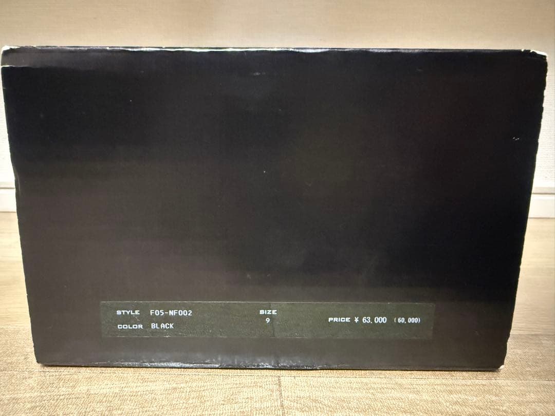 F05 ナンバーナイン ウイングチップ 黒 9