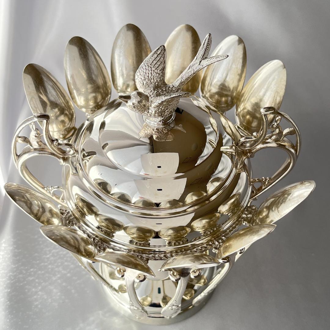 【BURKE & WALLACE】 スプーンホルダー 　兎のハンドル