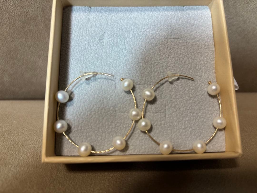 rezi703⭐️Pearlish Dot Pearl Hoopピアス