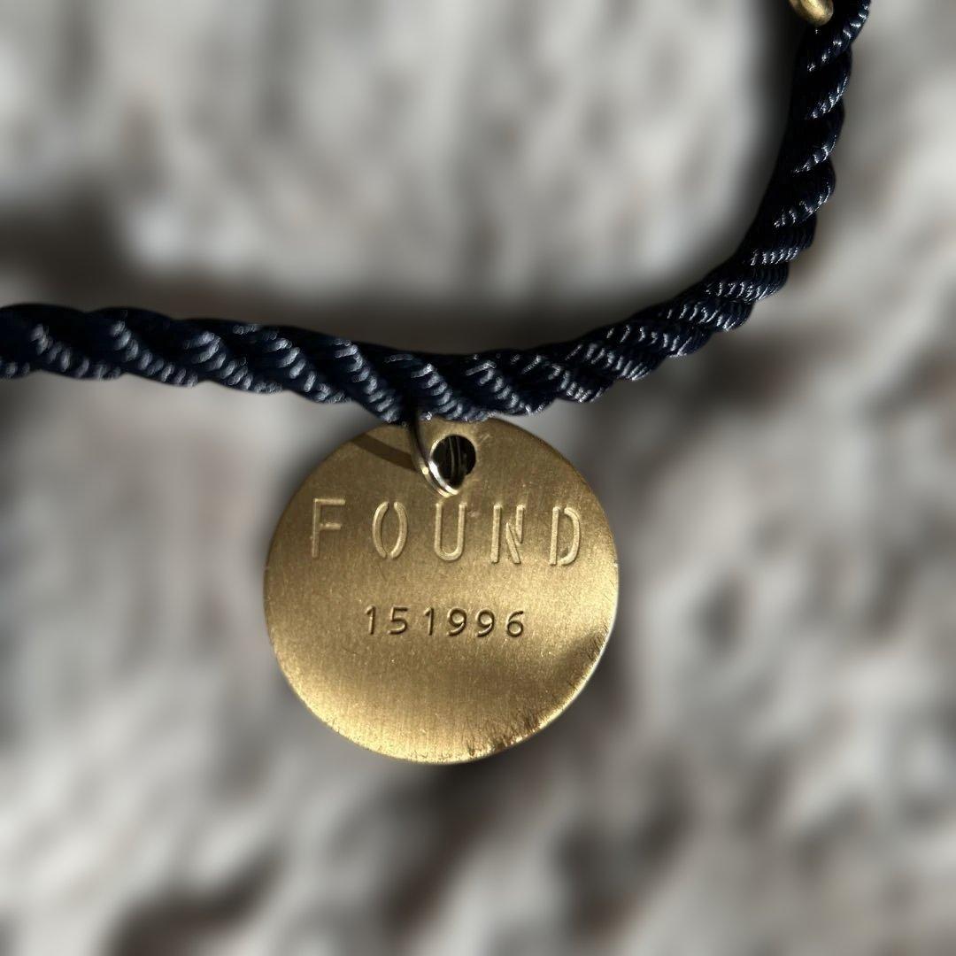 未使用ファウンドマイアニマル　アジャスタブルリーシュ(リード) ネイビーSサイズ