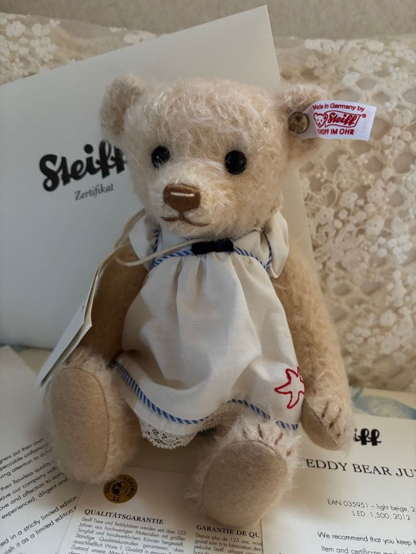 【レア】希少品シュタイフ2012 サマードレス　テディベア　ワンピース　ジューン