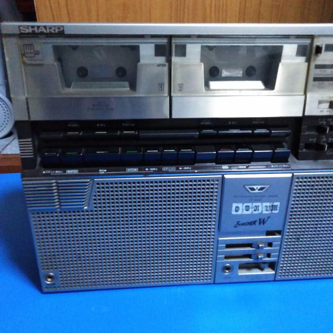 【当時物レア】SHARPラジカセ 　ザ・サーチャーW GF-808
