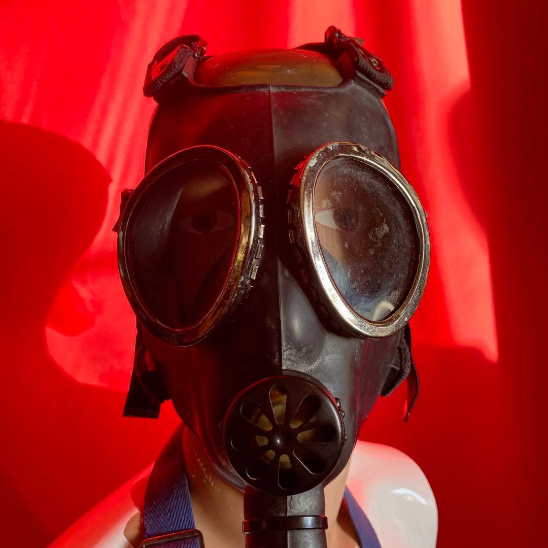 防護マスク1型(52式)吸気缶・袋揃*93式 97式 陸軍海軍自衛隊消防警察国鉄