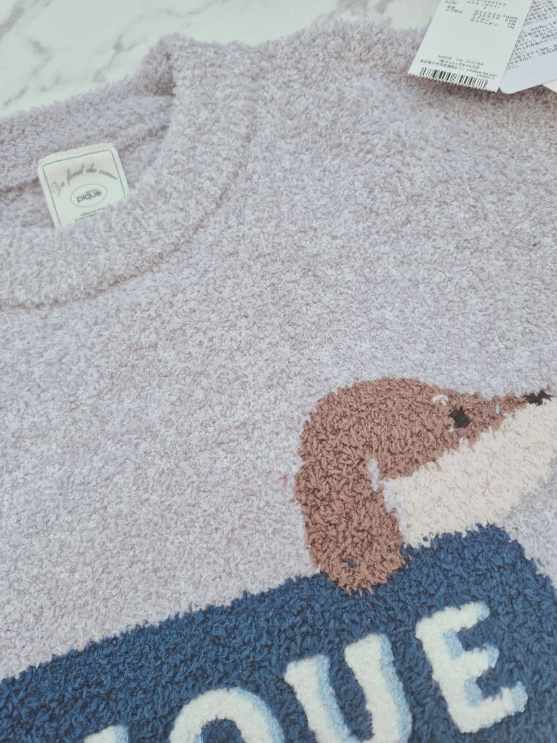 ジェラートピケ ダックスフンドプルオーバー【GRY】