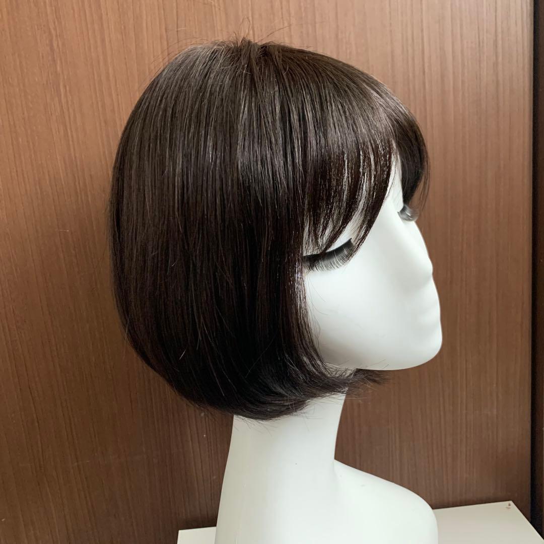 ことこと様人毛100% 誰もが一度は憧れるボブ ヘア ウィッグ かつらK32