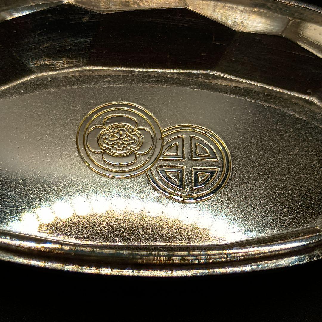 【純銀製】ボンボニエール 鶴 アンティーク 希少品 皇室 美品 玉屋謹製 79g