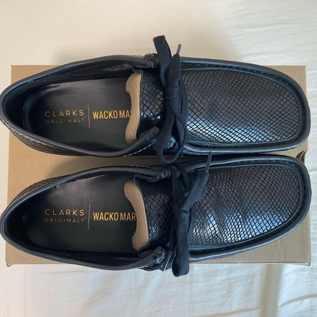 靴 CLARKS WACKO MARIA WALLABEE SNAKE