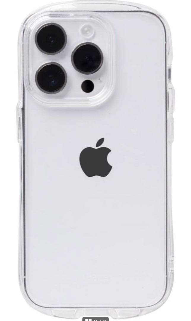 iPhone 14pro 用 透明カバー 韓国 耐衝撃 透明 ストラップホール