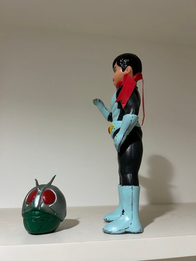 【希少品】 無版権　仮面ライダー　当時物　パチ　ゾッキ　昭和　面取れ　面トレ