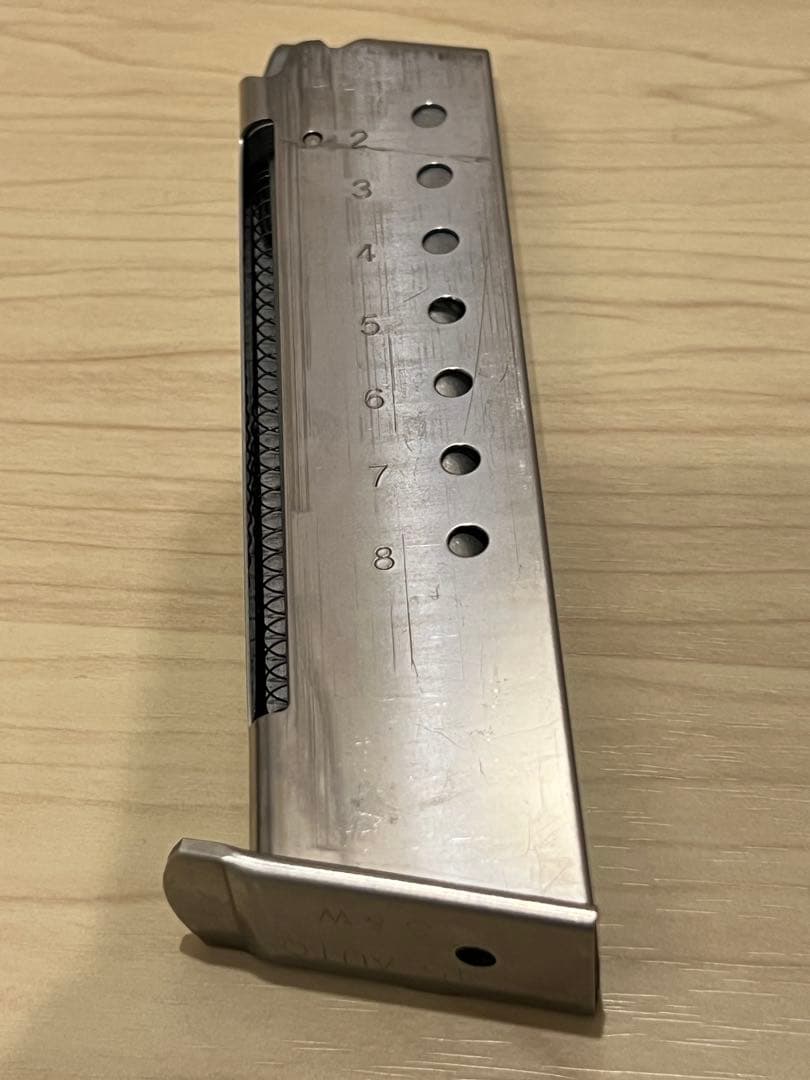 【MGC】S&WM645 固定スライドガスガン　木製グリップ付き