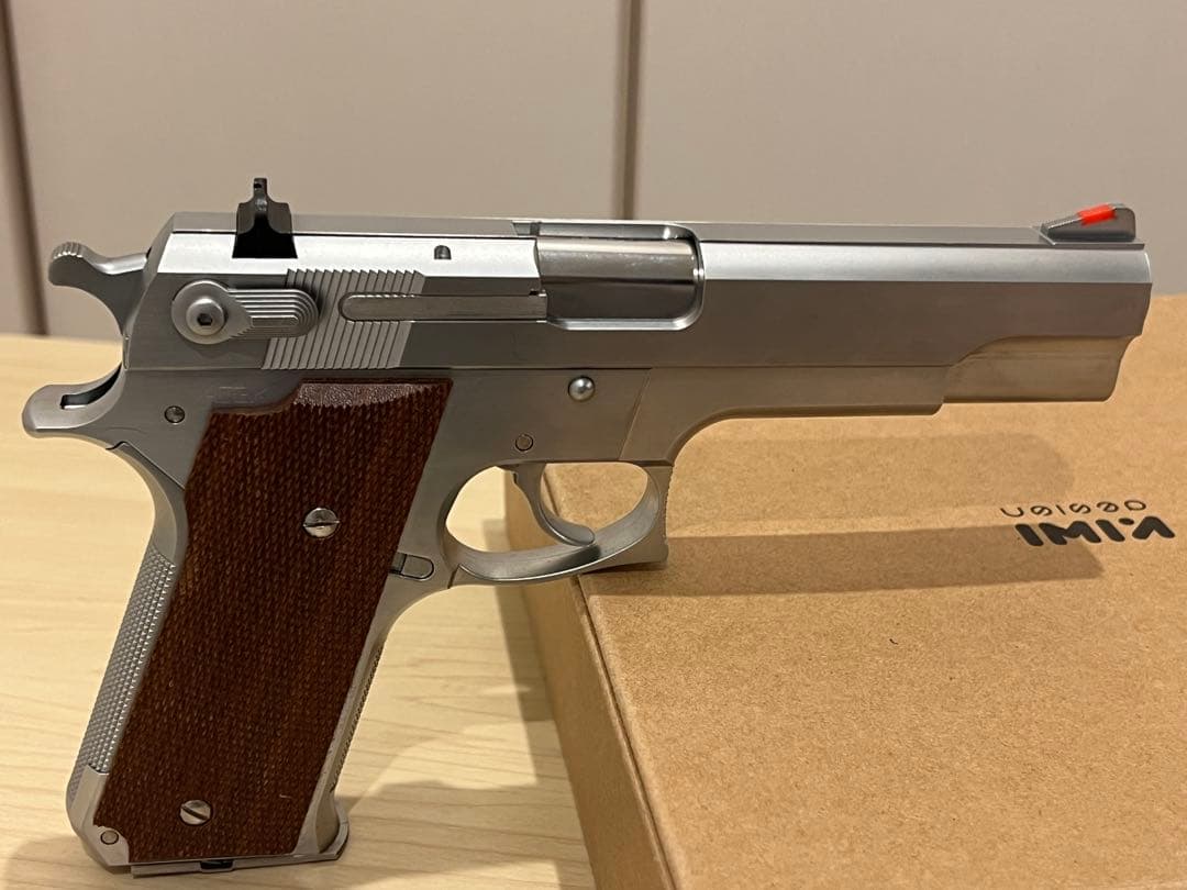 【MGC】S&WM645 固定スライドガスガン　木製グリップ付き