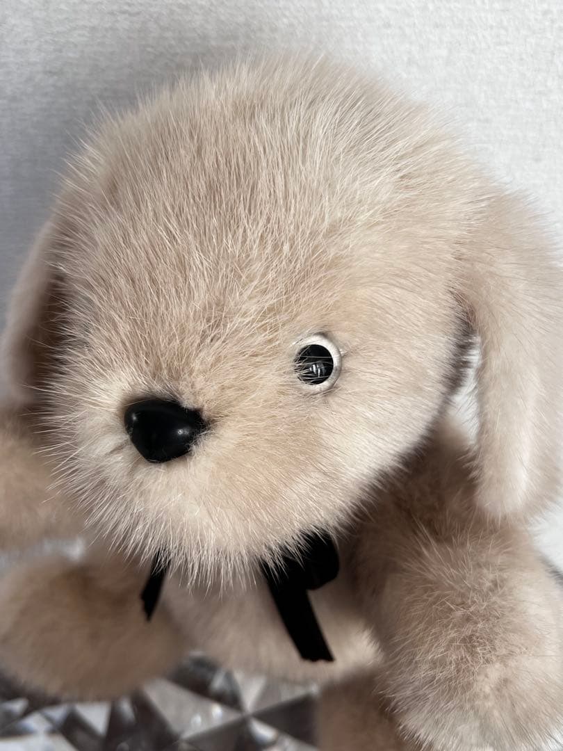 作家様　高級ミンク　犬　テディベア　ぬいぐるみ　ミンク100%