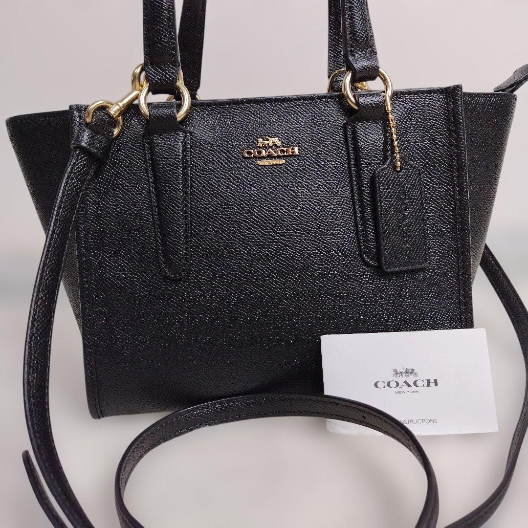 ✨極美品✨ COACH ショルダーバッグ レザーブラックF11925 2way
