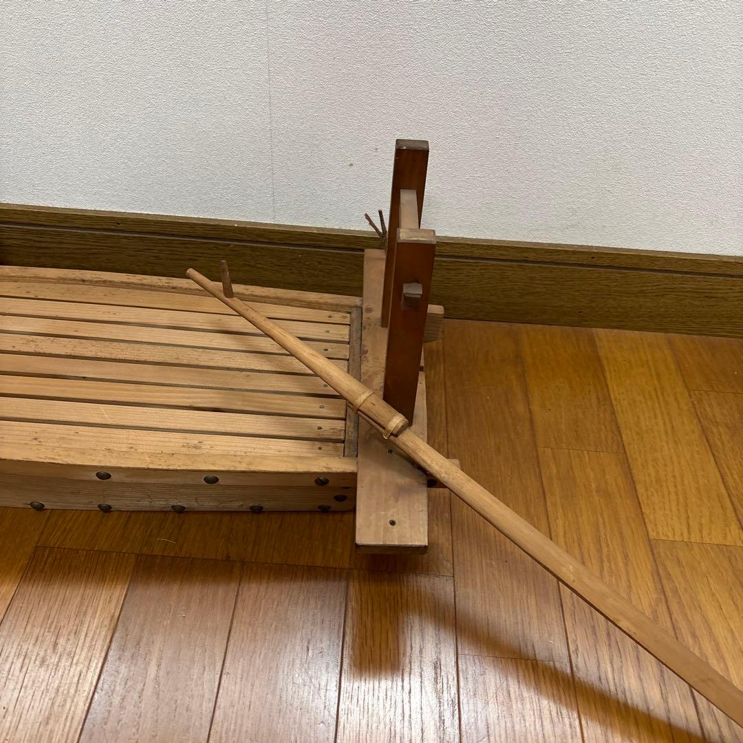 木製模型船 約80cm オール付き