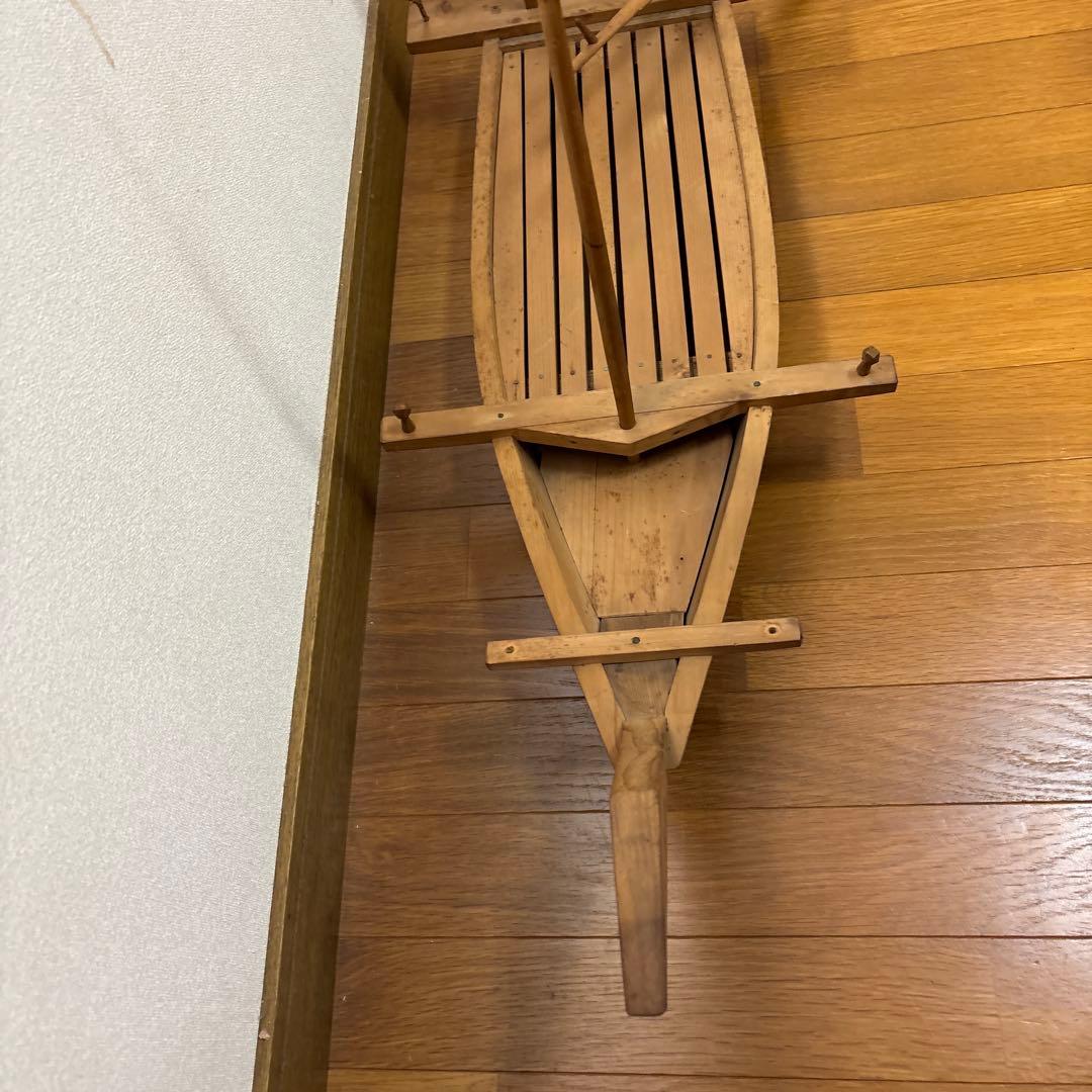 木製模型船 約80cm オール付き
