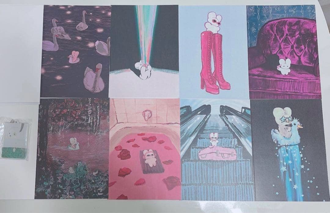 beco+81 ポストカード　8種　アクリルキーホルダー　アートカード　複製画