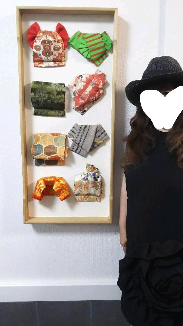 壁掛け　ミニ帯結び