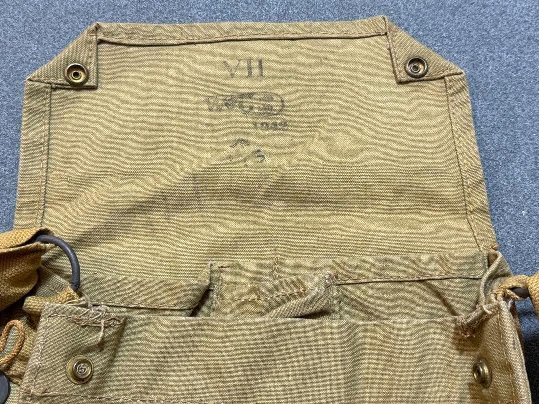 レア！イギリス軍 実物 MkⅦ ガスマスクバッグ W&G LTD