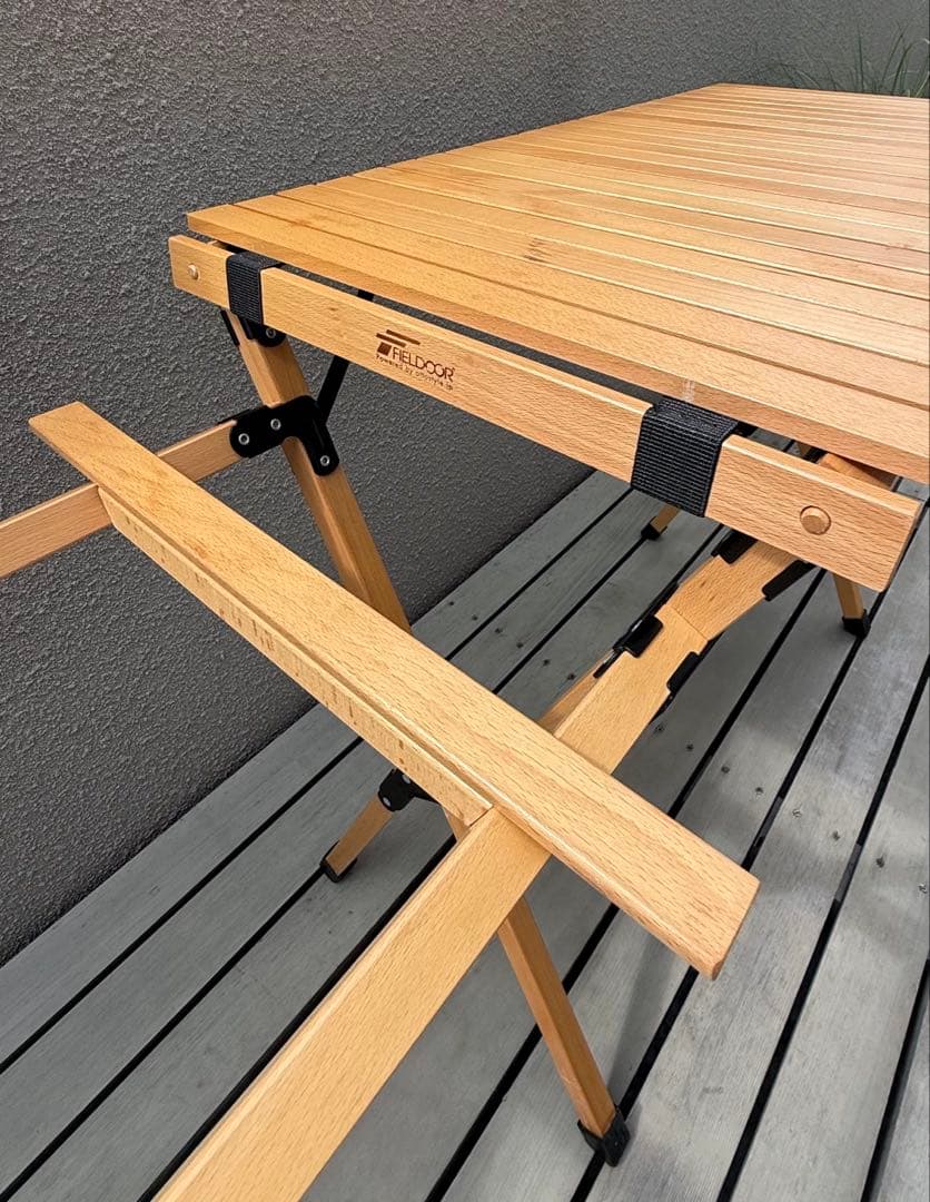 Fieldoor ウッドロールキッチンテーブルー