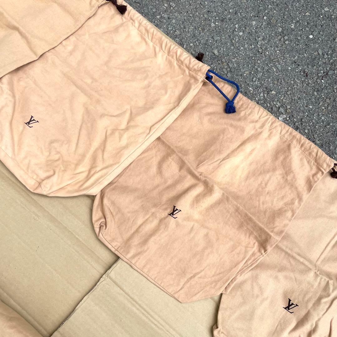 LOUIS VUITTON ルイヴィトン 保存袋 巾着 ロゴ ブラウン 50枚