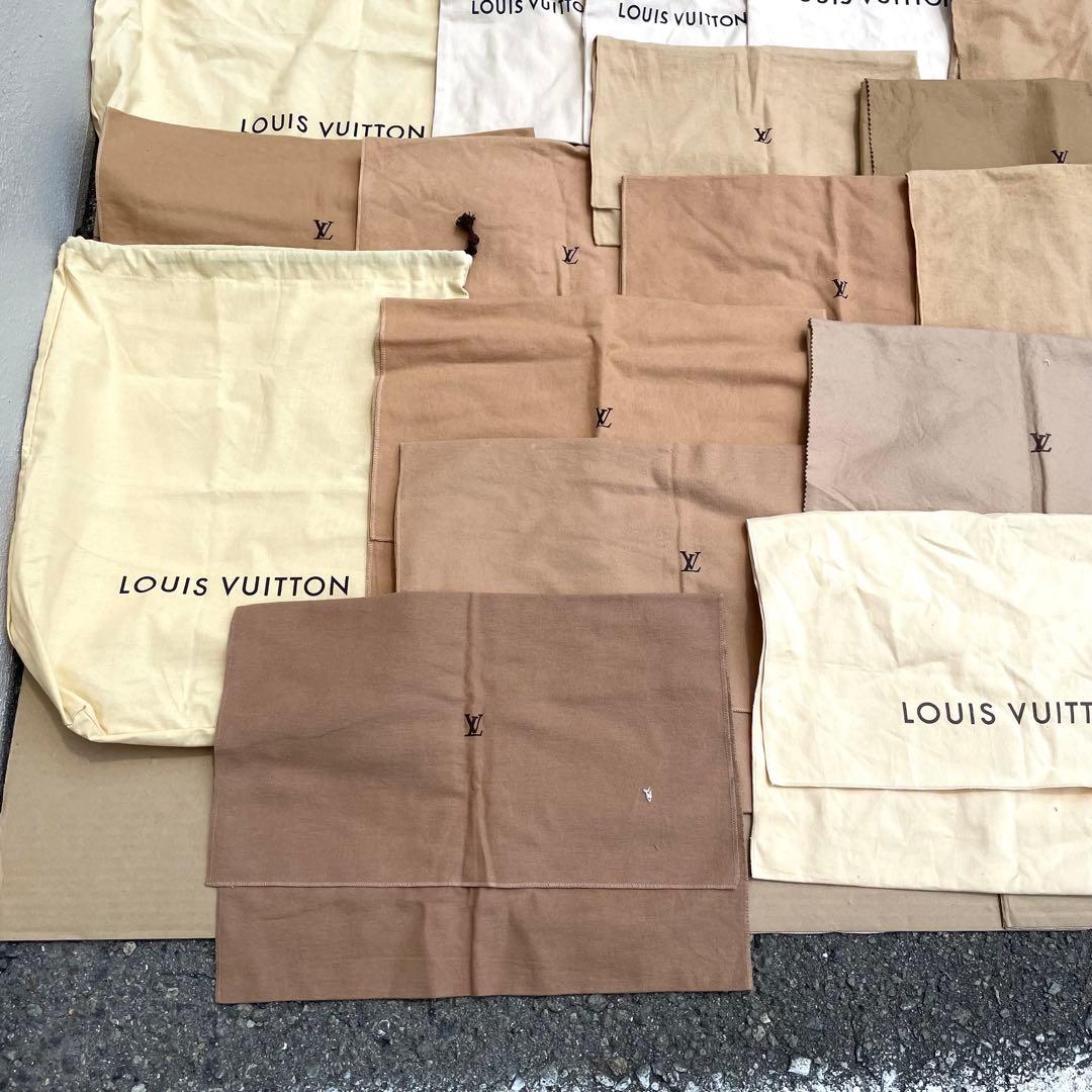 LOUIS VUITTON ルイヴィトン 保存袋 巾着 ロゴ ブラウン 50枚