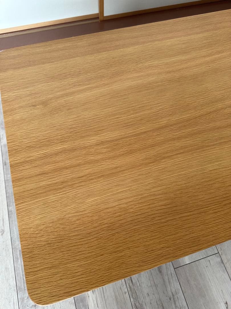 【廃盤】無印　木材ローテーブル　オーク材