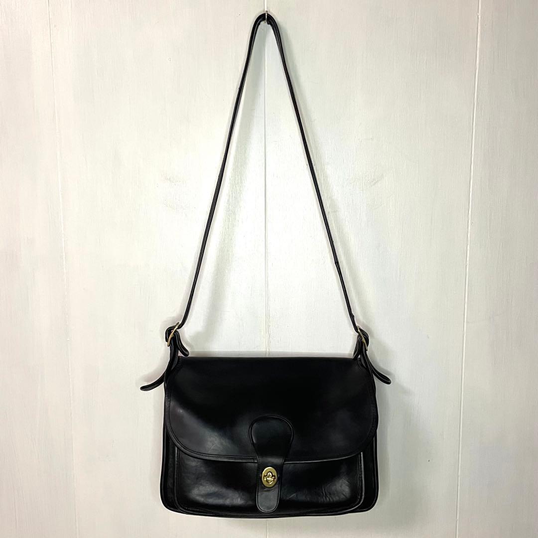 Vintage Coach オールドコーチ ショルダーバッグ USA ネイビー