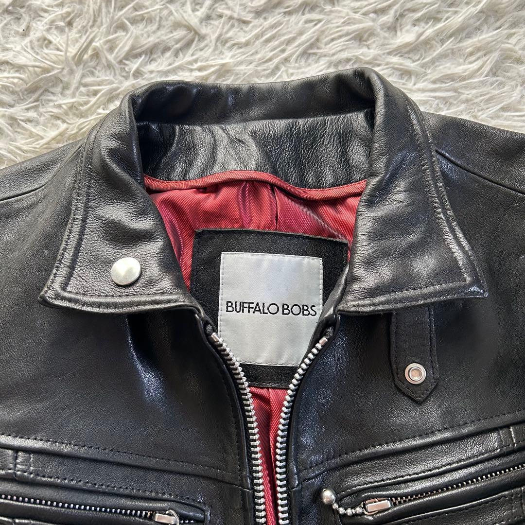 美品　近年　バッファローボブズ ライダース　羊革　シングル　IDEAL Lサイズ