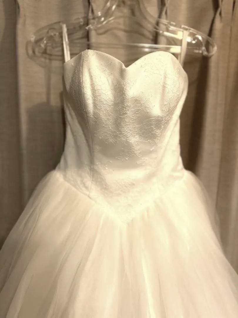 【お値下げ】　タカミブライダル　ウェディングドレス　ハートカット