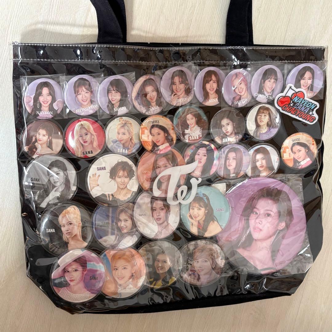 TWICE サナ ラブリー 缶バッジ 痛バ トートバッグ gigo