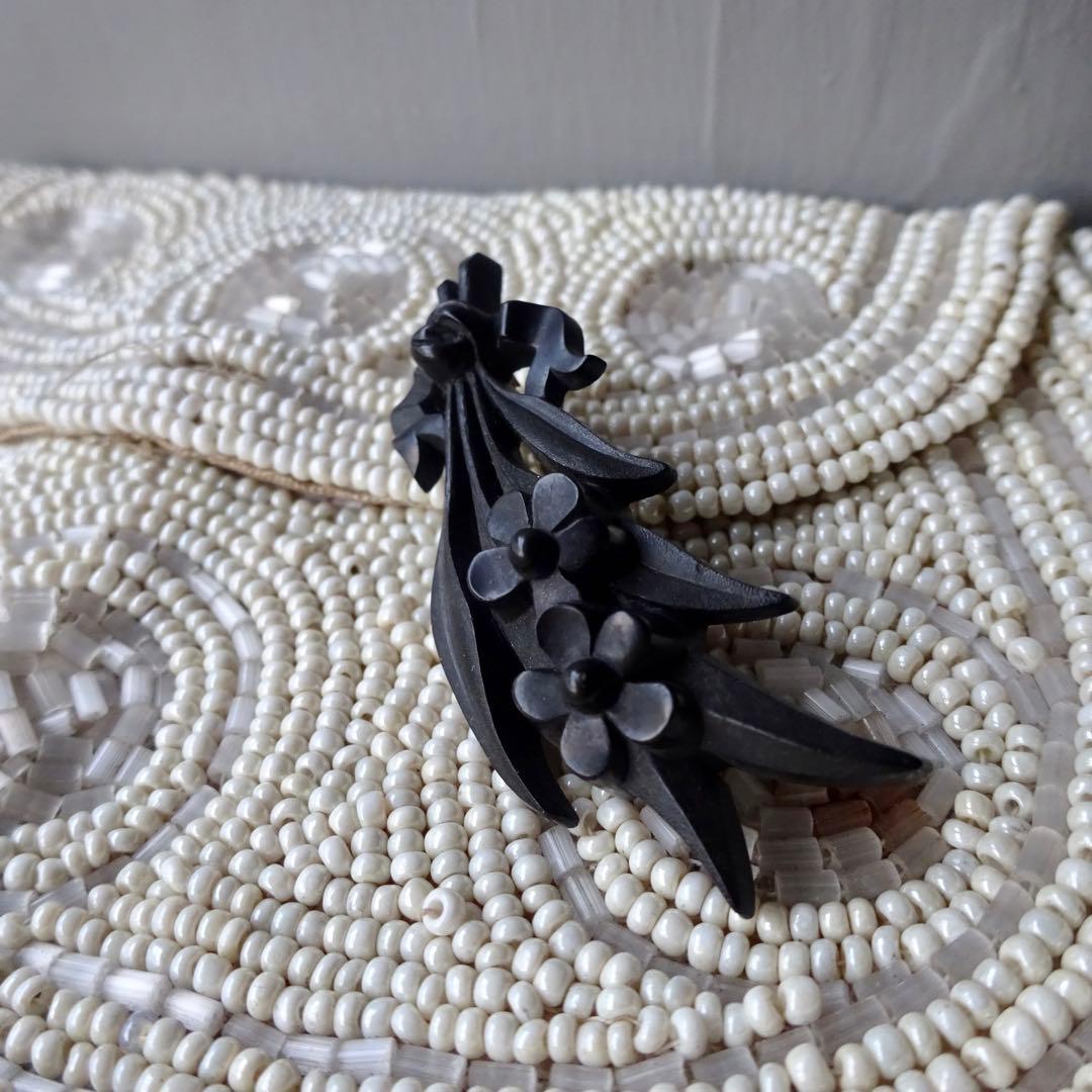 アンティーク モーニングジュエリー ブローチ ブーケ フランス