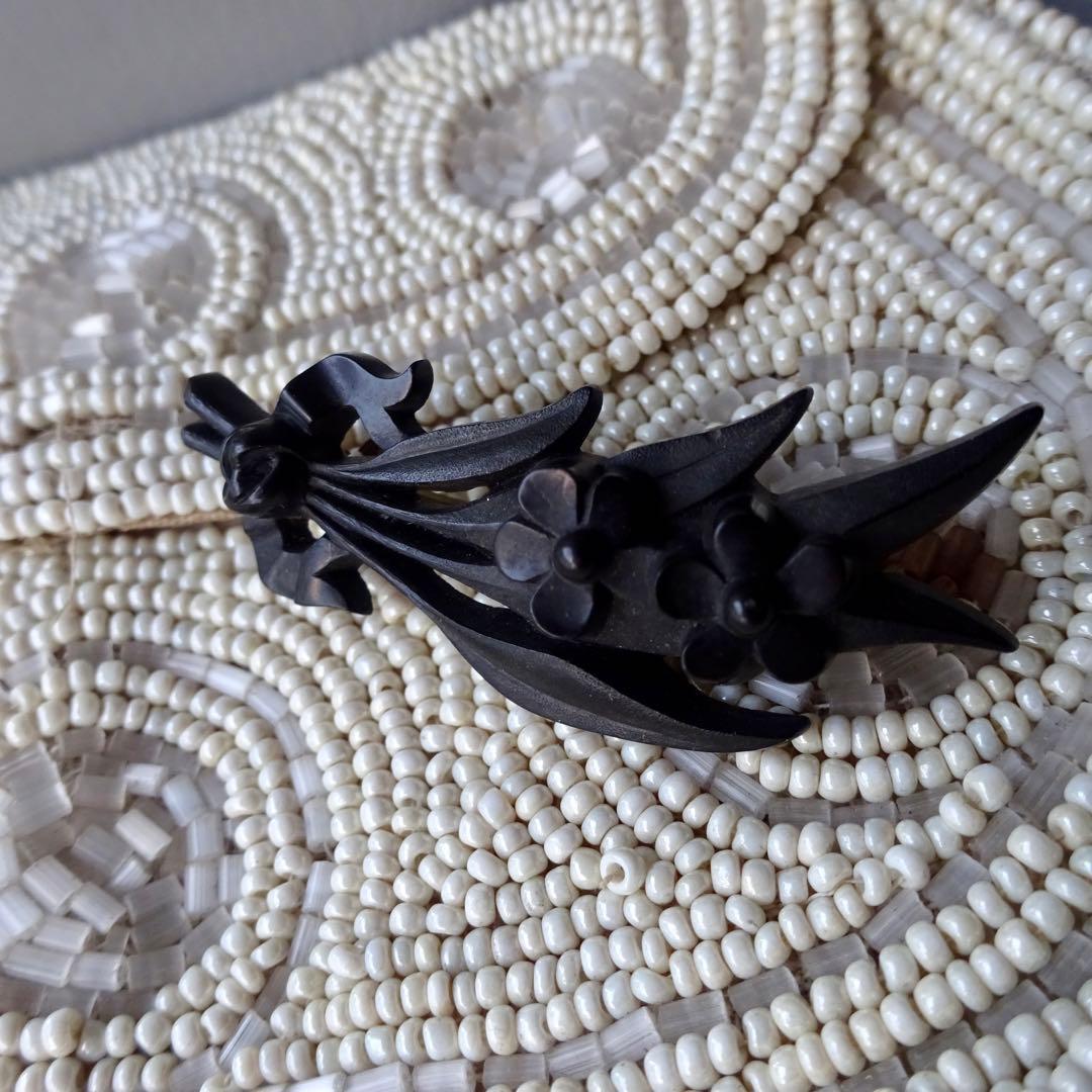 アンティーク モーニングジュエリー ブローチ ブーケ フランス