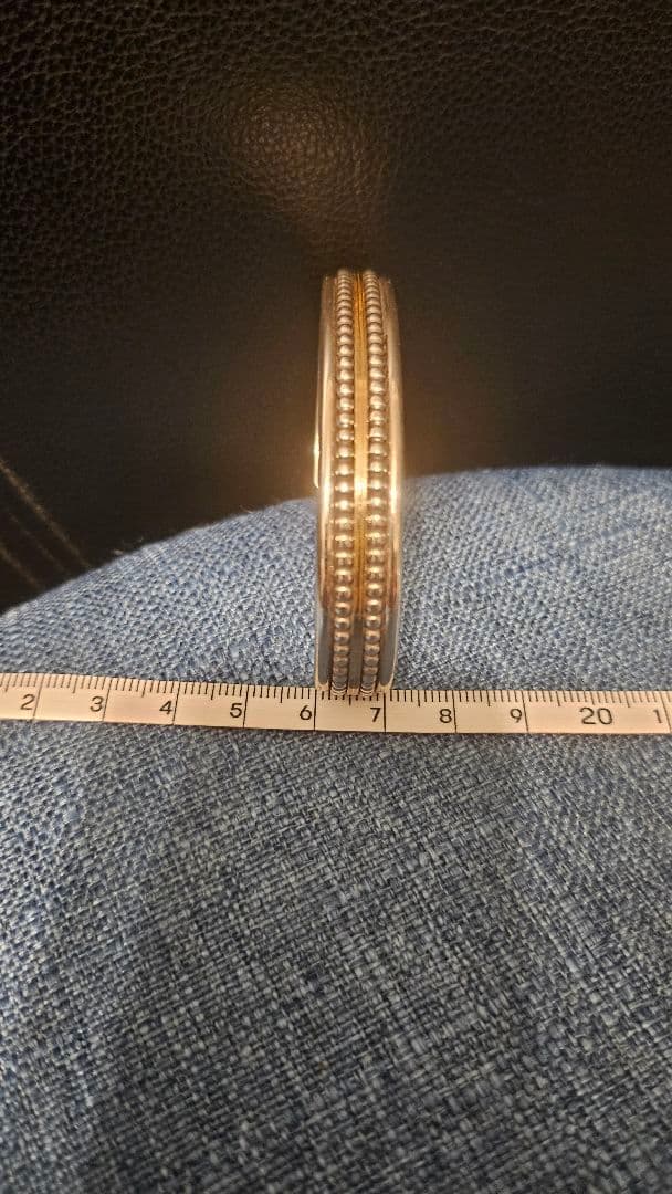 K2 ダニエル・マイク スターリングシルバー12Kコンビバングル