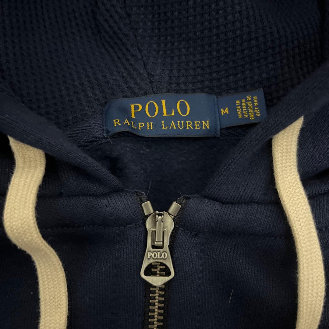 美品POLO RalphLaurenポロラルフローレンロゴジップアップパーカー