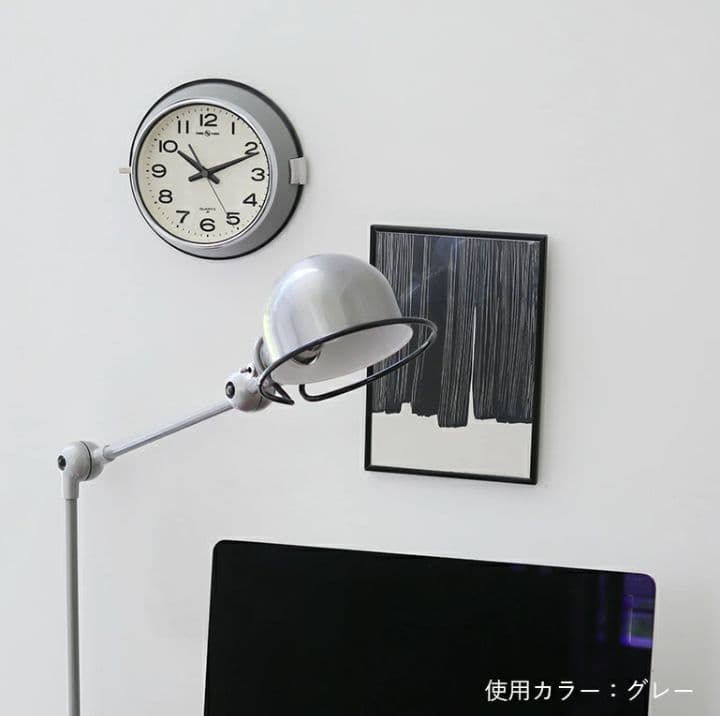 【極美品】パシフィックファニチャー 掛時計 グレー