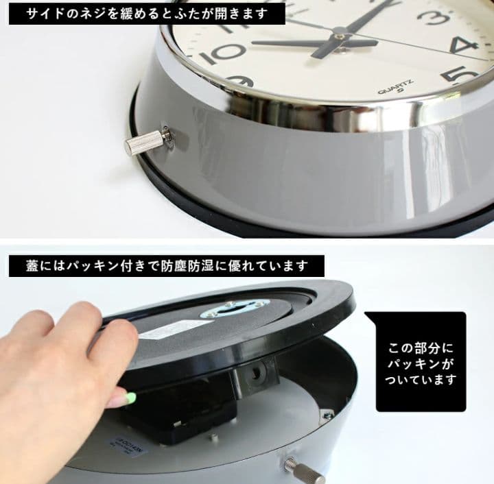 【極美品】パシフィックファニチャー 掛時計 グレー