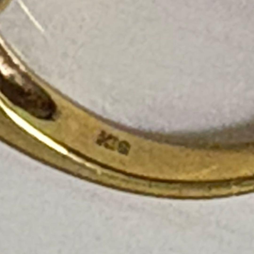 k18淡い紫色の宝石 リング