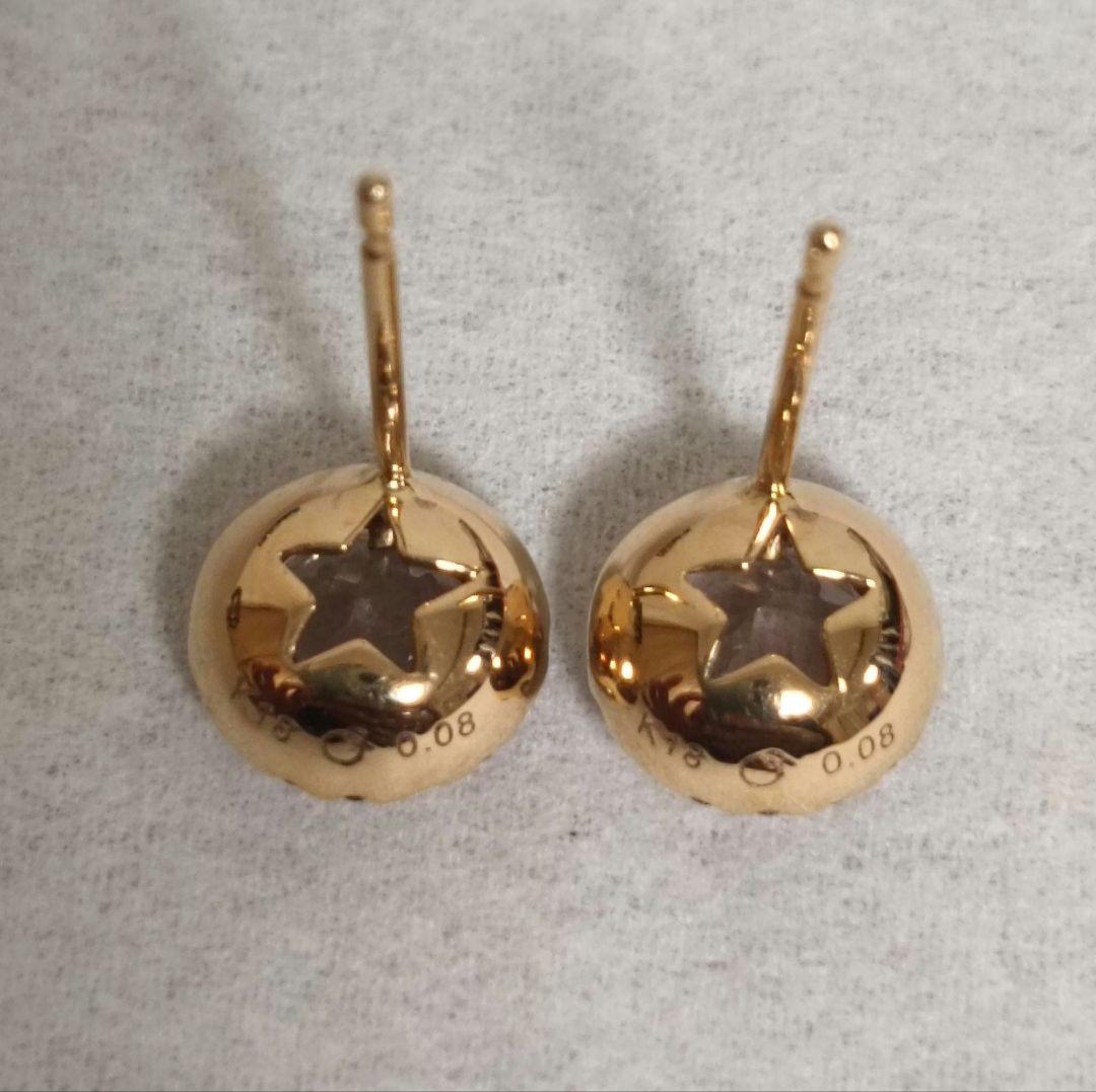 K18 ヴェレッタオッターヴァ　ピアス