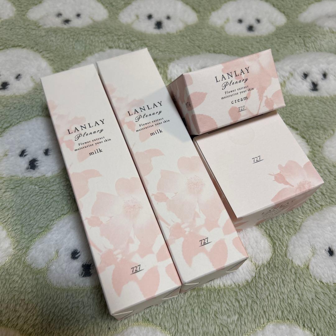 727 LANLAY プレナリィ 保湿乳液・保湿クリーム 各4セット 合計8点